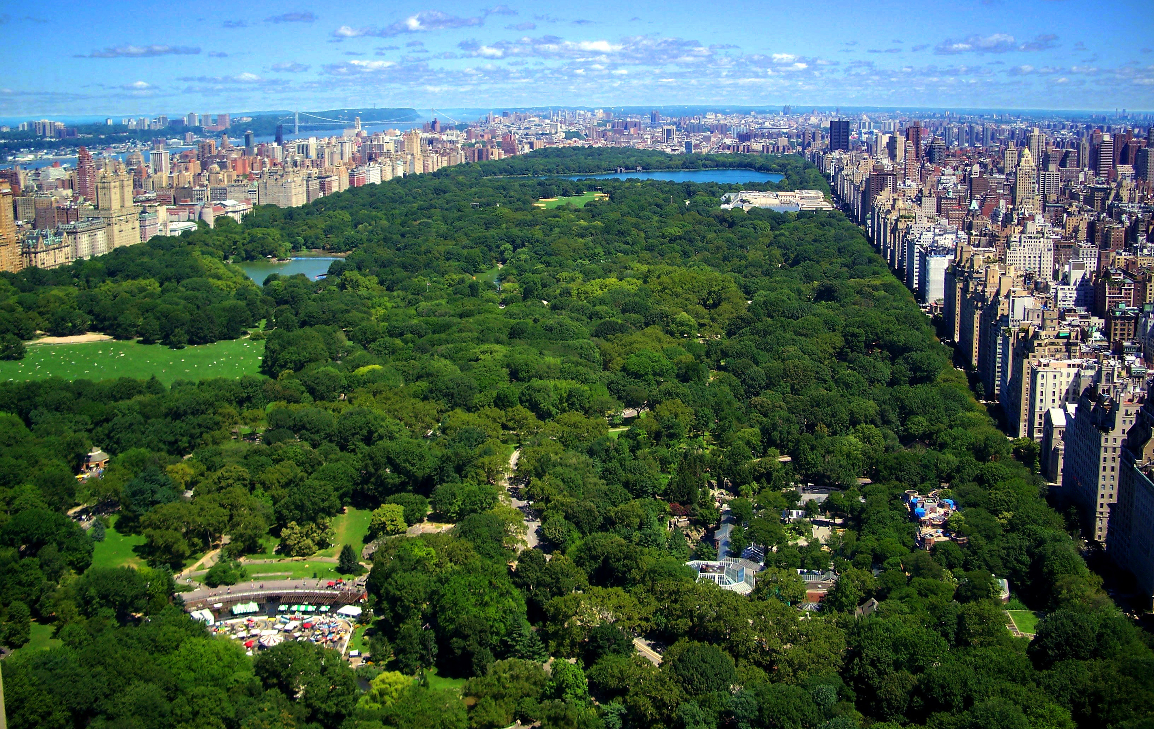 central park nyc skyline beautiful HR